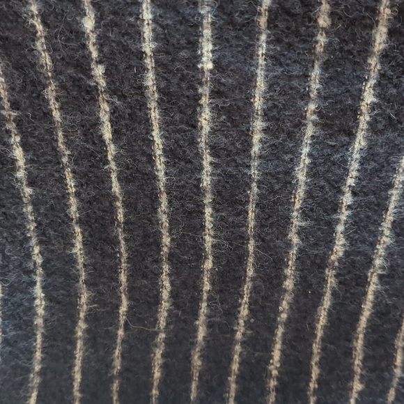 Free People boat neck gray and white striped wool sweater XS - Picture 4 of 7